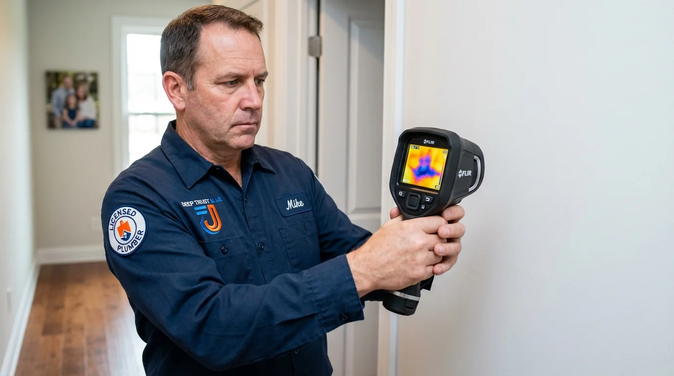 Thermal imaging leak detection by Johns Plumbing LLC in Catawba
